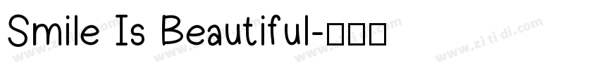 Smile Is Beautiful字体转换